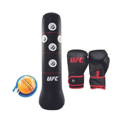 Opblaasbare bokszak met handschoenen set - UFC Main Image