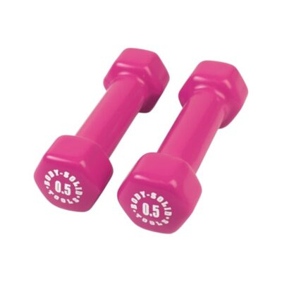 Vinyl dumbbell 0,50 KG (Roze)