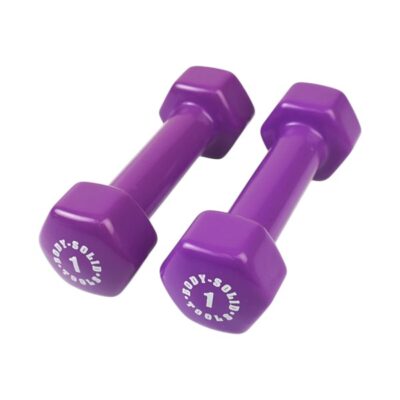 Vinyl dumbbell 1,0 KG (Paars)