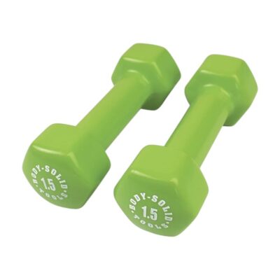 Vinyl dumbbell 1,50 KG (Groen)