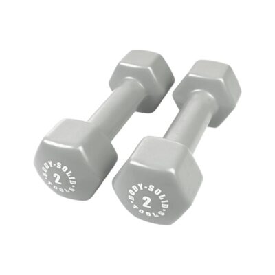 Vinyl dumbbell 2,0 KG (Licht Grijs)