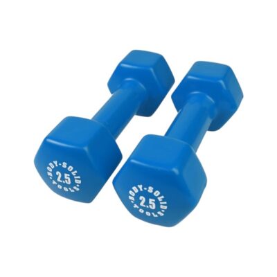 Vinyl dumbbell 2,50 KG (Blauw)