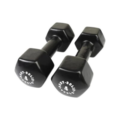 Vinyl dumbbell 4 KG (Zwart)