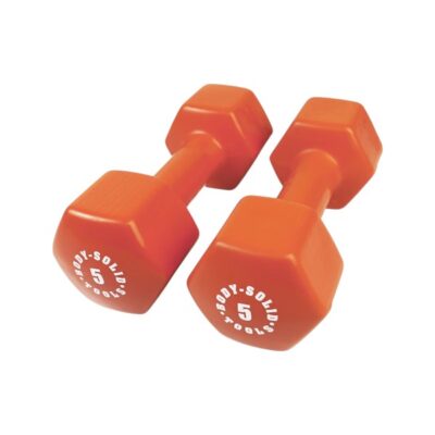 Vinyl dumbbell 5,0 KG (Oranje) - Body-Solid